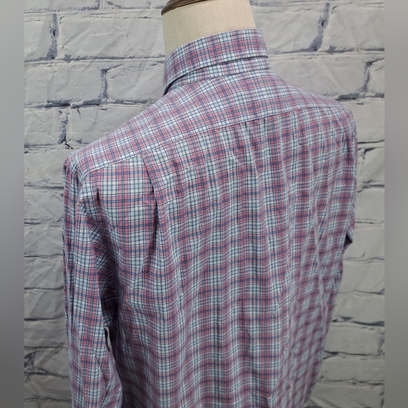 Polo Ralph Lauren Men's Button Up Shirt Slim Fit Cotton Stretch Check Pony Large - Picture 9 of 16